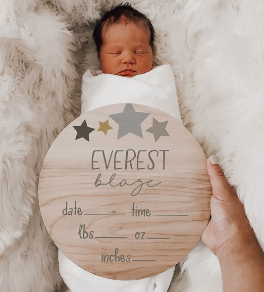 Everest - Birth Stats Sign - EV001